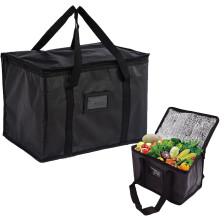 Cooler Bag Box, 10L Food Delivery Bag, Insulated Cooler Bag Box, Large Ice Bag Foldable, Reusable Insulation Shopping Bags, Insulated Picnic Lunch Ba