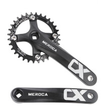 Mountain Bike Crankset, MTB Square Taper Crankset with 170mm Arm 104 BCD, Compatible with Single Speed Bicycle and 8/9/10/11 Speeds Bicycles, Optiona