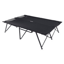 Outwell Posadas Double Camp Bed – Folding Double Camping Bed with Steel Frame, Padded Mesh Cushion, Carry Bag, Heavy Duty Portable Guest Bed for Cam