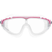 Cressi Skylight Swimming Goggles - Silicone Seal for Adult Swim Goggles - UV Anti-Fog Swimming Mask - Clear/Frame White Pink