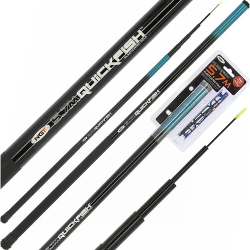 NGT NGT Quickfish Combo Elasticated Pole Rod 5.7m (Incl. Rig & Disgorger) - Pole Rod
