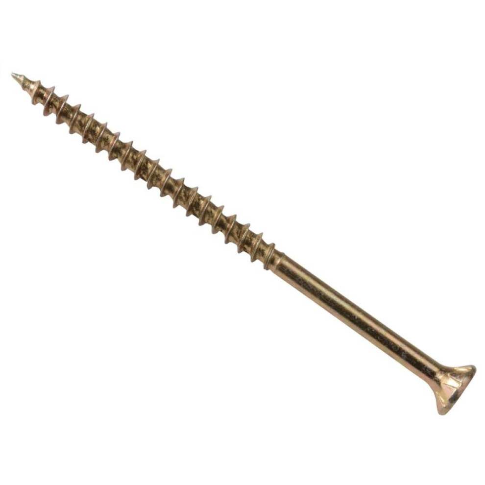Forgefix Forgefast Elite Low-Torque Woodscrews | 5.0 X 30Mm | Zinc Yellow Passivated | Box 200