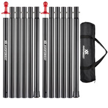 AVOFOREST Tent Poles for Tarp, Camping Tent Tarps Poles Adjustable Camping Accessories 189cm Heavy Duty Poles Thicker Tent Pole with a Diameter of 16