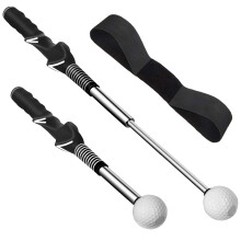 Golf Swing Trainer - Adjustable Golf Training Aid with Arm Band for Posture Correction, Strength and Rhythm Flexibility Training, Swing Correction Pr