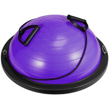 GROWNEER Balance Ball Board Inflatable Air Dome With Resistance Bands and Pump, Women Exercise Balance Trainer for Home Gym Workout Fitness Anti-slip