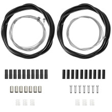 Ainiv Bike Brake Gear Shifter Cable Kit, Universal Bicycle Brake Cable Kit and Bike Shift Cables Set, Bicycle Cycling Shifter Cables Housing Set for