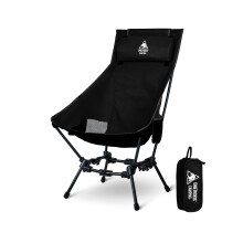 ONETIGRIS Dragonhide Oversized Camping Chair with Pillow Design, Comfortable Widened Seat Folding, 275 lbs Capacity