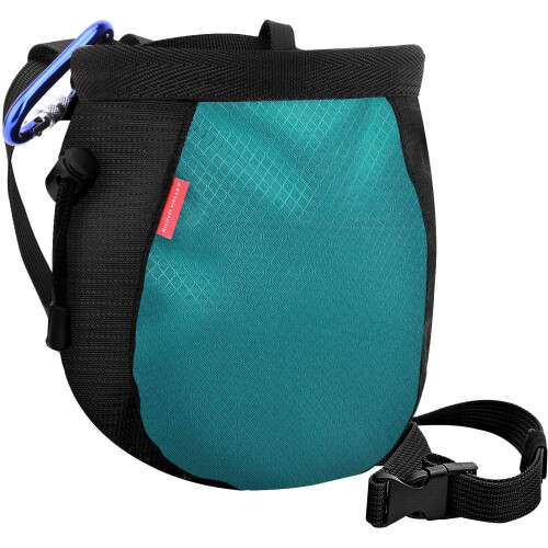 Rhino Valley Climbing Chalk Bag No Leak Drawstring with Adjustable Belt