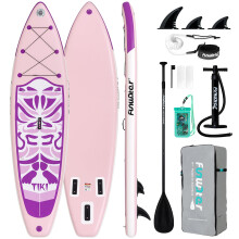 FunWater Inflatable Stand Up Paddle Board, Multifunctional Paddle Boards with Fins, Bone Lead, SUP Pump, Paddle, Sup Backpack, for Adults and All Ski