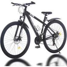 LSBIKE 24 Inch Mountain Bike 21 Speed Drivetrain Hardtail Bicycle Mens Women Mountain Bike With Shock Lightweight Sport Cycling Bike for Ad