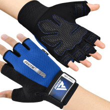 RDX Weight Lifting Gloves Gym Fitness Workout, Anti Slip Padded,Ultra Ventilated, Bodybuilding Strength Training HIIT WOD Exercise, Half Finger Adult