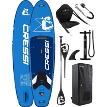 CRESSI since 1946 - Ultra Isup Kayak Set - Inflatable SUP Board for Adults with Seat Highly Stable and Durable Complete with Accessories Paddle Fin P