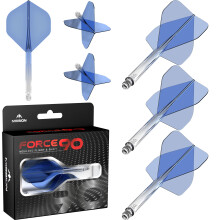 Mission Darts Force 90 | Integrated Precision Moulded Dart Flight And Shaft System, Pack of 3 Professional Highly Durable Combined Dart Flights And S