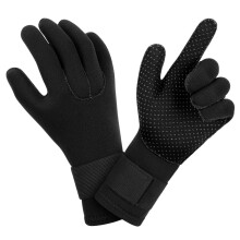 AUAUY Wetsuit Gloves, 3mm Neoprene Swimming Gloves, Thermal Anti-slip Diving Glove, Scuba Glove with Adjustable Wrist Strap for Scuba Diving Snorkeli