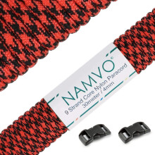 Namvo 100 Feet, 9 Inner Strands, Strong Breaking Strength, 4mm Diameter 550 Paracord Mil Spec Type III Nylon Parachute Cord