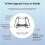 H3CA Soft Ear Tips 8Pack Non-Slip, Noise-Canceling Transparent Replacement Ear Tips for  1/2, Sizes:XS,S,M, L 10