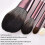 Professional Foundation Brush Set, Dome Head, Synthetic Fiber, Smooth Application 5