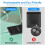 Pocket LED Compact Mirror, 1x/3x Illuminated Magnifying Travel Vanity, Black 3