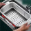 Adjustable Dish Drying Rack Stainless Steel Sink Drainer for Dishes Vegetable Space-Saving Kitchen Organizer Strainers 2