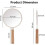 Handheld Round Makeup Mirror with Handle for Men & Women 2