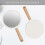 Handheld Round Makeup Mirror with Handle for Men & Women 3