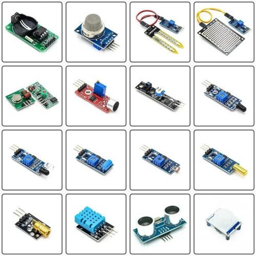 For Raspberry Pi 2nd Generation B 16-Sensor Kit  Kit Sensor Module Kit DIY  Car Sensor Set 1