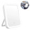 White LED Touch Screen Travel Mirror, USB Rechargeable Rectangle Cosmetic Mirror 2