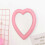 Love Mirror Desktop & Wall Dual-Use Heart Decor (Pink, Small) 2