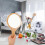 Bamboo Handheld Makeup Mirror for Women, Portable with Handle 3