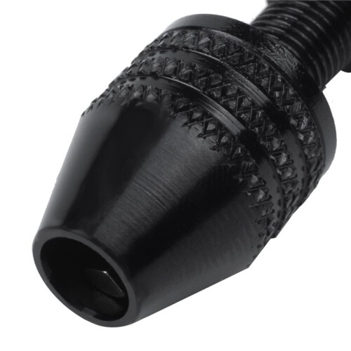 3Pcs Hand Twist Drill Bits Set,Pin Vise Model  Hand Spiral Drill with 75Pcs 0.3mm to 3.0mm Micro-Drill Bits (Black) 1