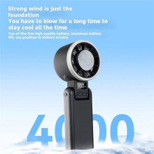 Ventilador Portátil de Alta Velocidad para Exteriores, Ventilador Plegable,  Bolsa de Hielo, Ventilador Pequeño,  Ventilador de Mano Verde