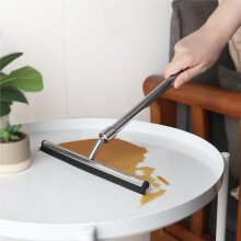 Raclette de Douche avec Manche Extensible pour Verre, Carrelage et Miroirs - Acier Inoxydable, 25 cm de Large