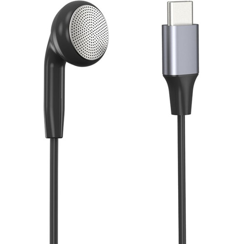 Type C Single Earbud with Mic, Wired Mono Earphone Inline Control Sleep Headphone for Driving, Calls, Work 2
