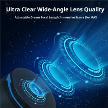 Lámpara Nocturna con Proyector de Estrellas y Galaxia de Enfoque Ajustable, Lente Ultraclara de Gran Angular, Lámpara USB para Cielo Estrellado,