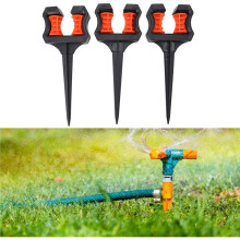 Garden Hose Spike Outdoor Yard Irrigation Hose Stake Positioning Support for Water Pipe Management and Lawn Watering,3PC