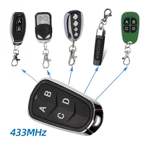 4CH Universal Cloner Remote Control 433Mhz Rolling Code Cloning Code Remote Control for Electric Gate Garage Door Opener 2