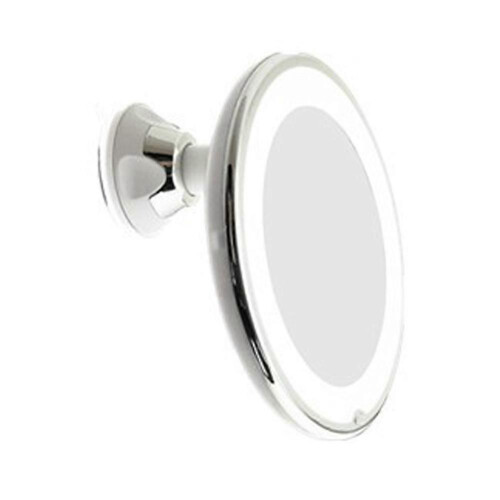 White 10X Magnifying Mirror with Dimmable LED Light for Makeup, Bathroom, Bedroom 1
