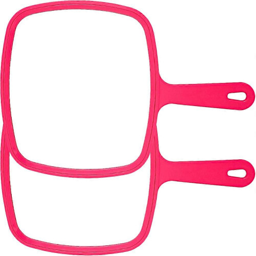 Handheld Makeup Mirror 2-Pack, Portable Hand Mirror for Women 1