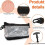 Black2-Pack Small Electrician Zipper Pouch, Empty Portable Tool Bag for Parent Tool Kit 2