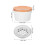 Multi-Function White Ceramic Brush Rinser Manicure Cleaning Cup for Home 2