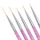 Set di 5 penne per nail art e manicure con pennelli rosa 4