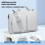 Laptop Bag Handbag 13.3 Inch for   Notebook Shoulder Sleeve Protective Computer Case Silver 1