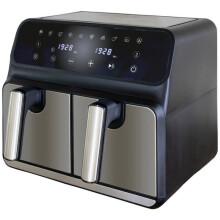 Friteuse à air chaud - Unold - TWIN ZONE - 1700 W - 2 thermostats - Acier inoxydable noir