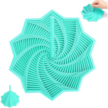 3D-Geprinte Uitgebreide Sensorische Fidgetster, Nieuwe Honingraatspiraalfractale Fidgetster, Decagramhexagramfidgets-Speelgoed van 17,5 cm