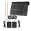 Electronic Tabletop Drum Set with 2 Speaker 9 Pads Color Lighting Supports BT MIDI LCD Display EU Plug 1
