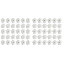 60Pcs White Flower Type Filter Sponge Oil Scum Sponge Filter Swimming Pool Oil Absorbing Flower Type for Pool Tub