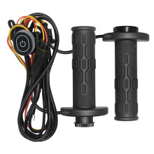 Universal 12V Motorcycle 22mm Hand Heated Grips Molded Grips ATV Warmers 5-Gear Adjust Temperature Temperature