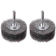 Edelstahl-Drahtbürstenscheibe 2" (50 mm) - Rotationspolierwerkzeug zum Entfernen Von Metallrost, Kantenschleifen und Entgraten