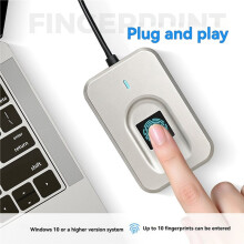 For Windows 10 11 Hello Biometric Fingerprint Login Scanner Password-Free Fingerprints Scanner Auto Driver Setup Black