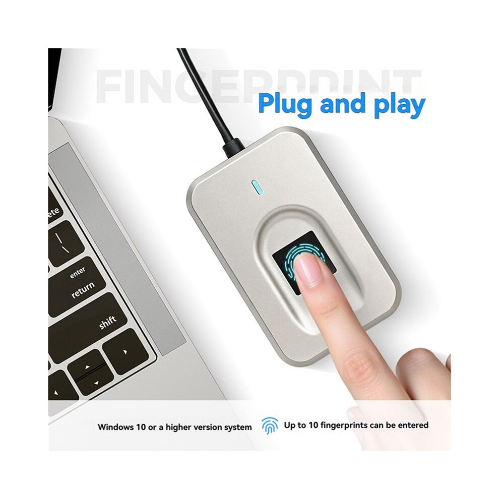 For Windows 10 11 Hello Biometric Fingerprint Login Scanner Password-Free Fingerprints Scanner Auto Driver Setup Black 4712256595129